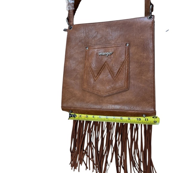 Wrangler Leather Brown Floral Crossbody Women Bag - Picture 6 of 7